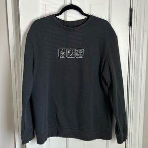 H&M Black Record Player Sweatshirt